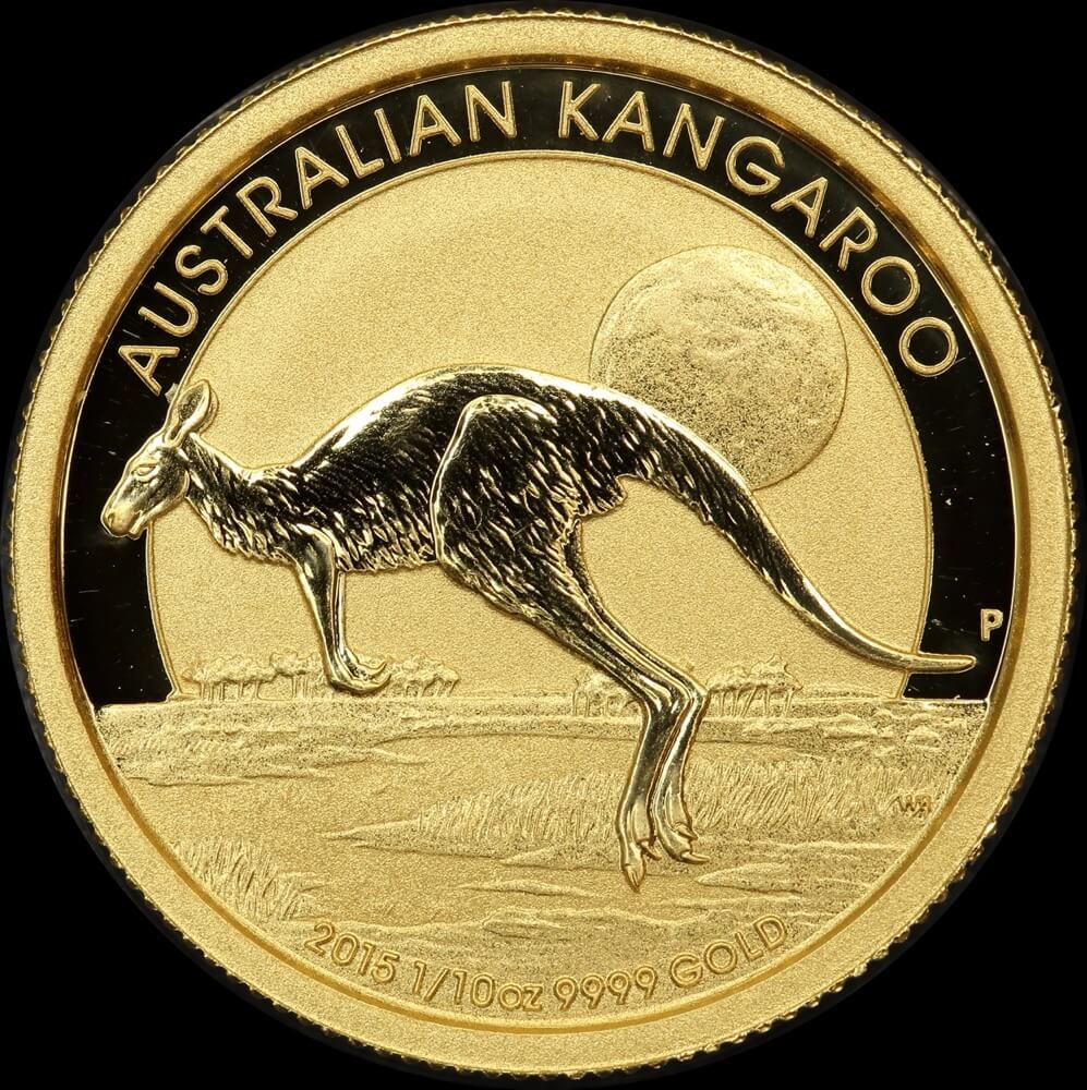 Australian 2015 Gold 1/10 oz Specimen Coin Kangaroo product image
