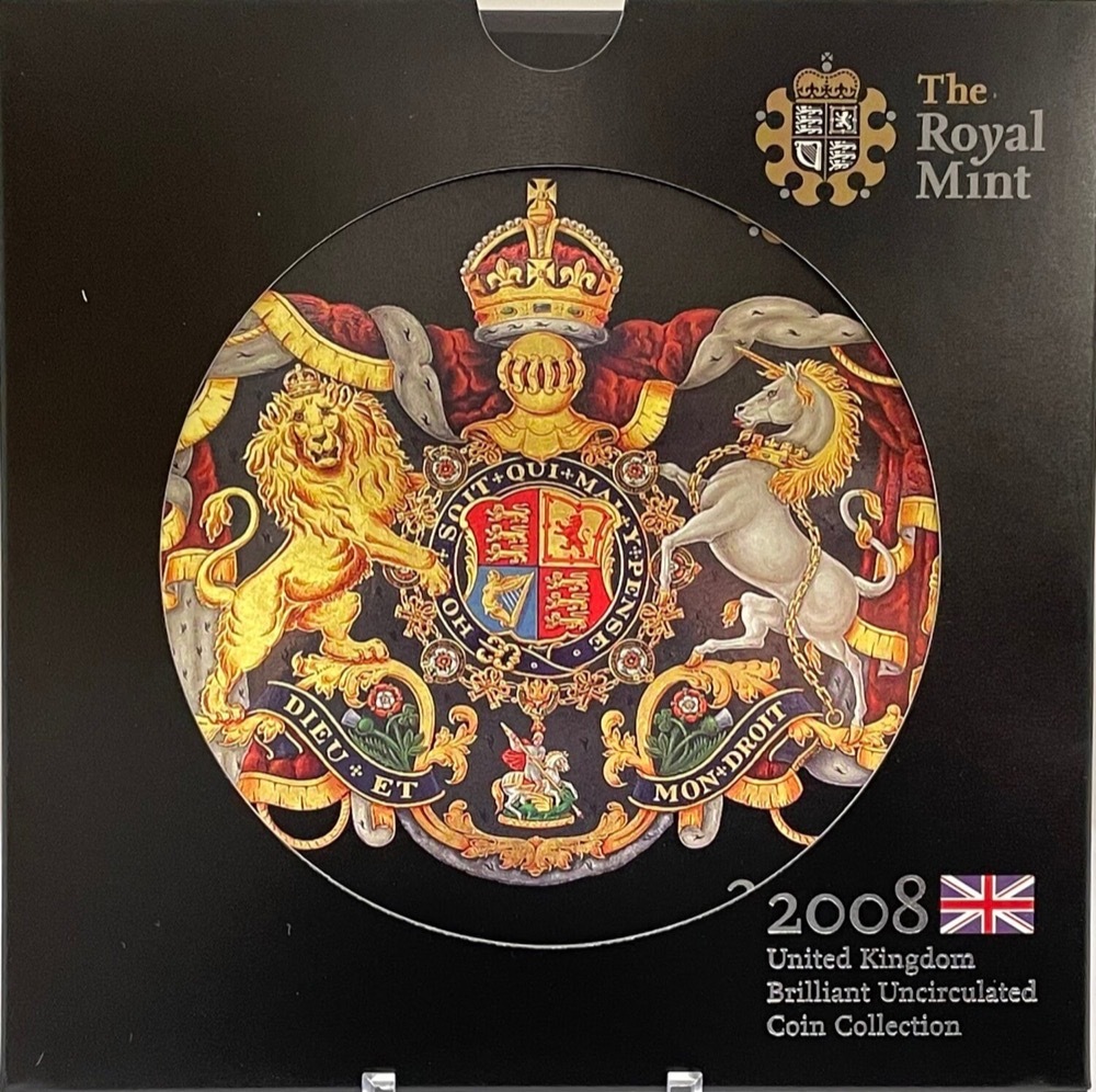 United Kingdom 2008 Uncirculated Mint Coin Set (9 coins) Royal Arms product image