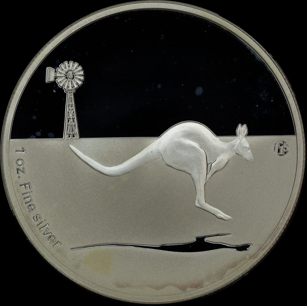 2014 Silver 1oz Unc Coin Kangaroo in the Outback - F15 Privy product image