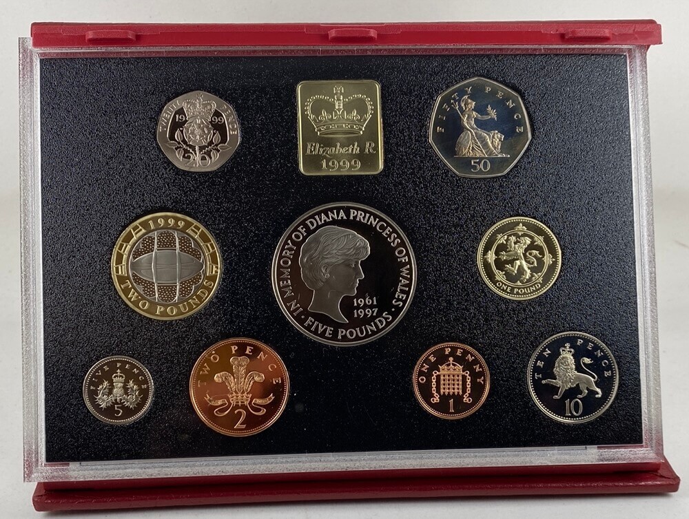 Great Britain 1999 Deluxe Proof Coin Set product image