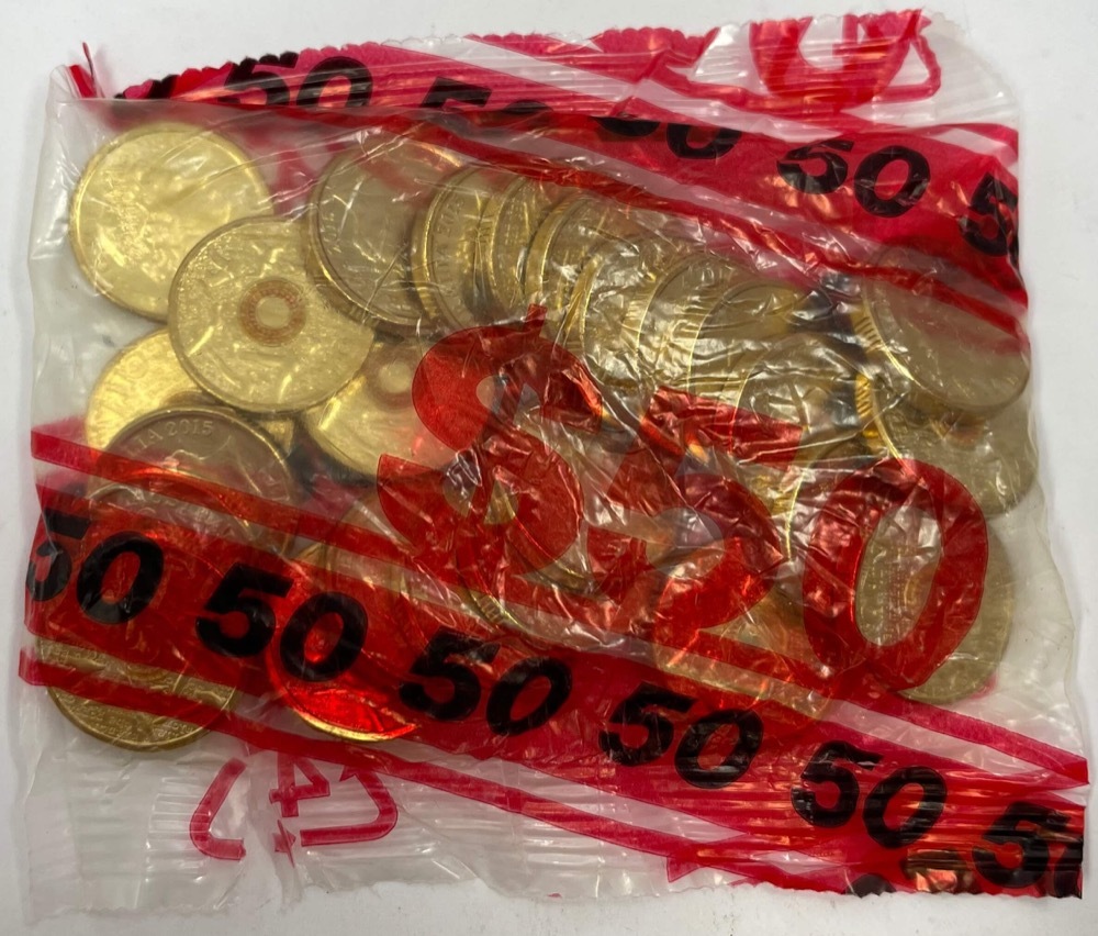 2015 Coloured $2 Security Bag of 25 Coins Remembrance Day product image
