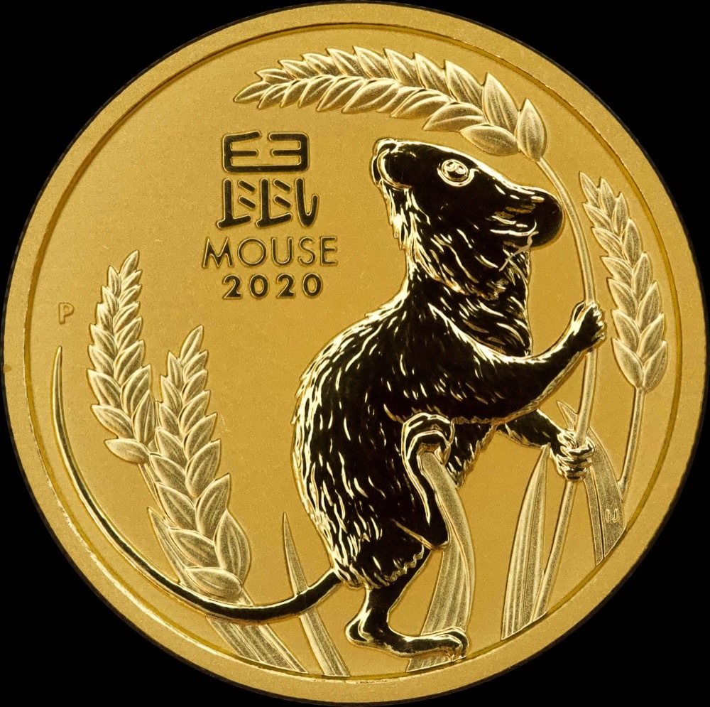 2020 Gold Lunar Half Ounce Specimen Coin Series II - Mouse product image