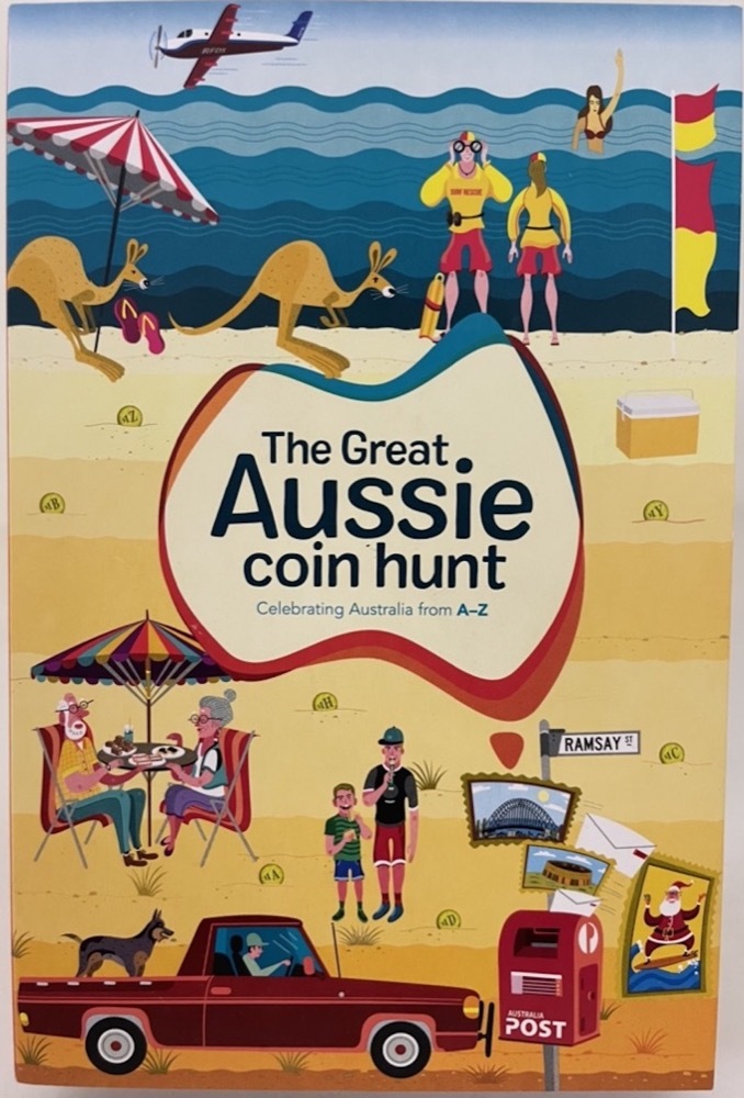 2019 1 Dollar Set Great Aussie Coin Hunt Folder - Sealed Tube product image