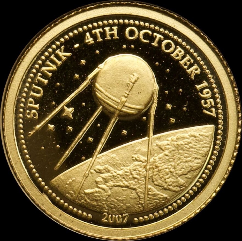 Mongolia 2007 Gold 500 Togrog Sputnik product image