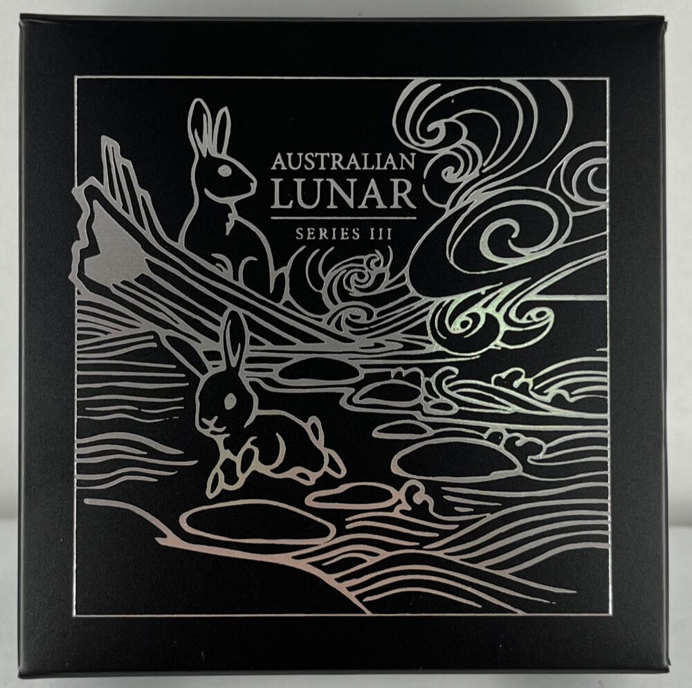 2023 Silver Lunar 1oz Coloured Proof Coin Series 3 - Rabbit product image