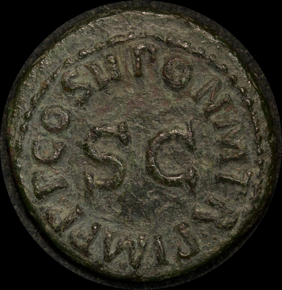 Ancient Rome (Imperial) 41-54 AD Claudius Quadrans RIC I 90 good Fine product image