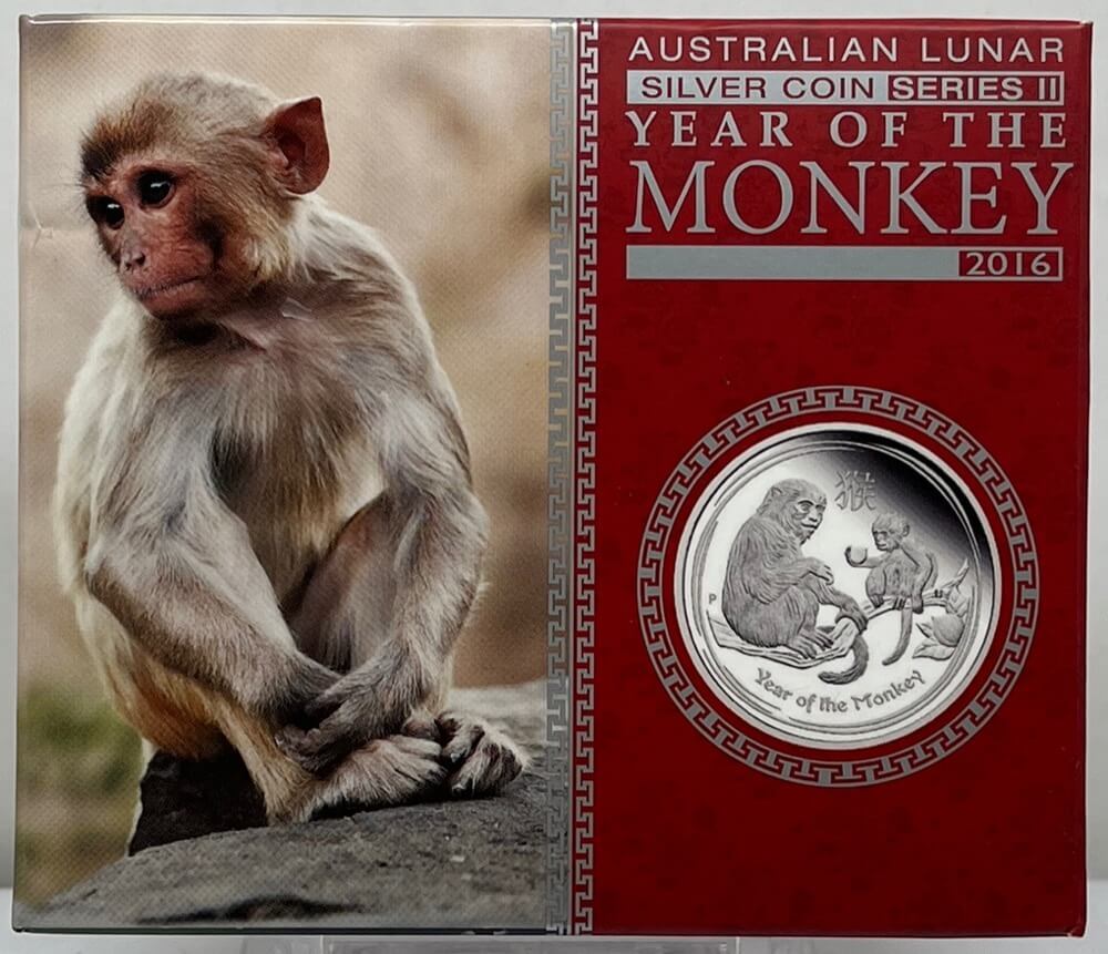 2016 Silver 1oz Proof Coin Lunar Year of the Monkey product image
