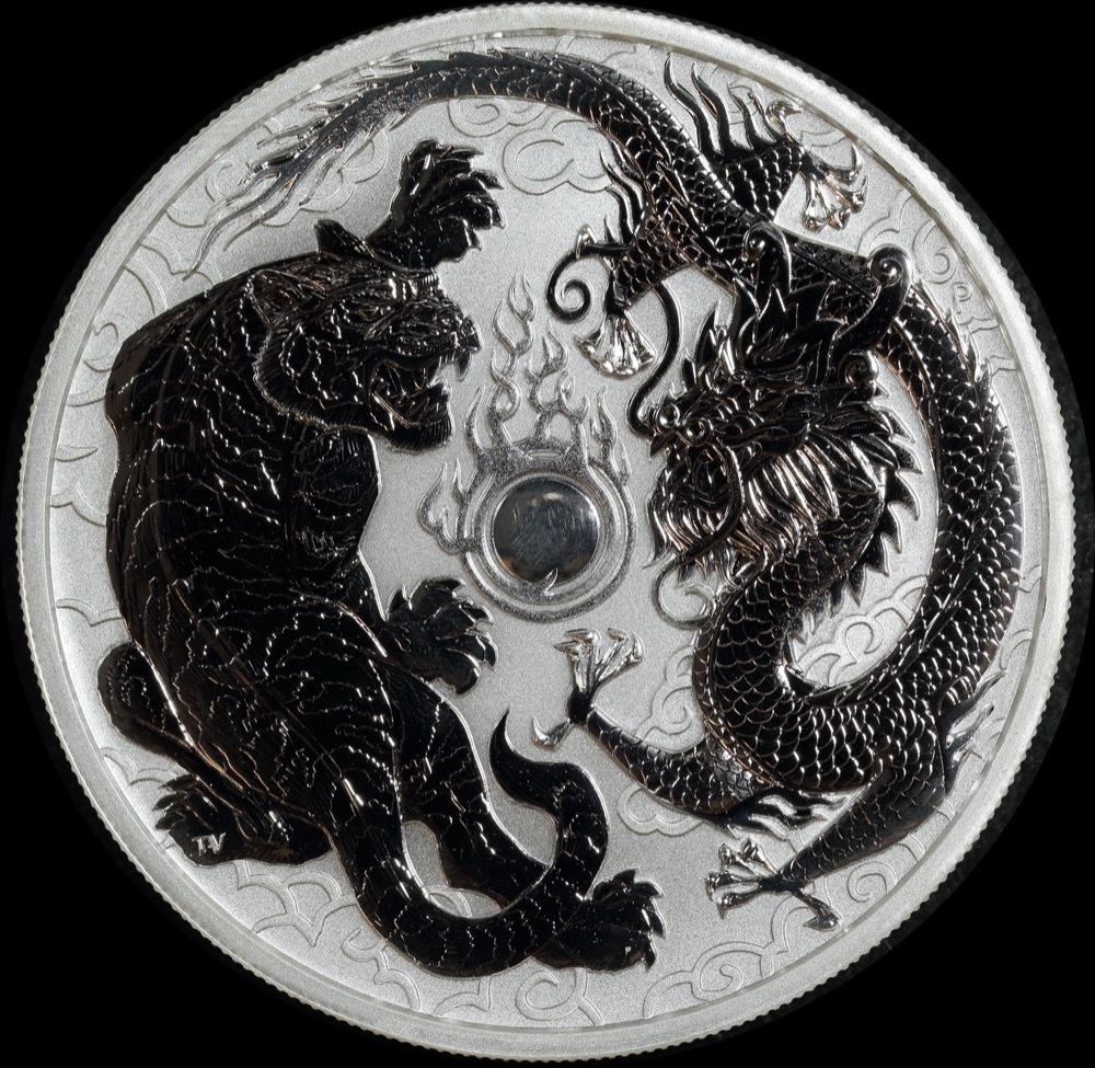 2018 Silver 1oz Bullion Coin Tiger and Dragon product image