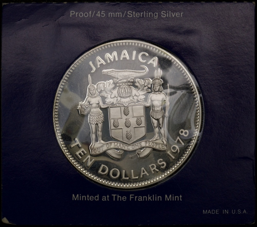Jamaica 1978 Silver 10 Dollar Proof Coin Jamaican Unity product image