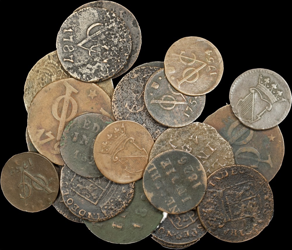 Netherlands 18th Century Accumulation of 25 Copper Coins Circulated product image