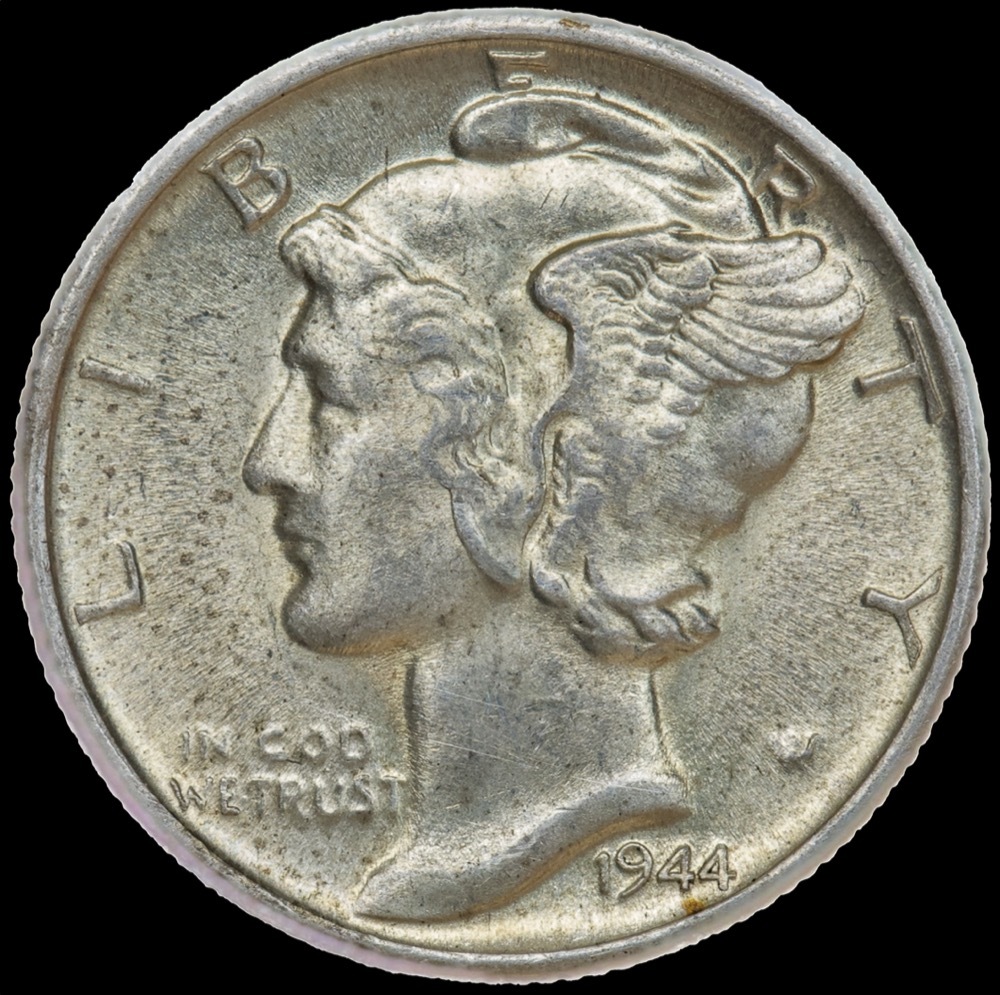 United States of America 1944-S Silver Dime  Choice Uncirculated product image