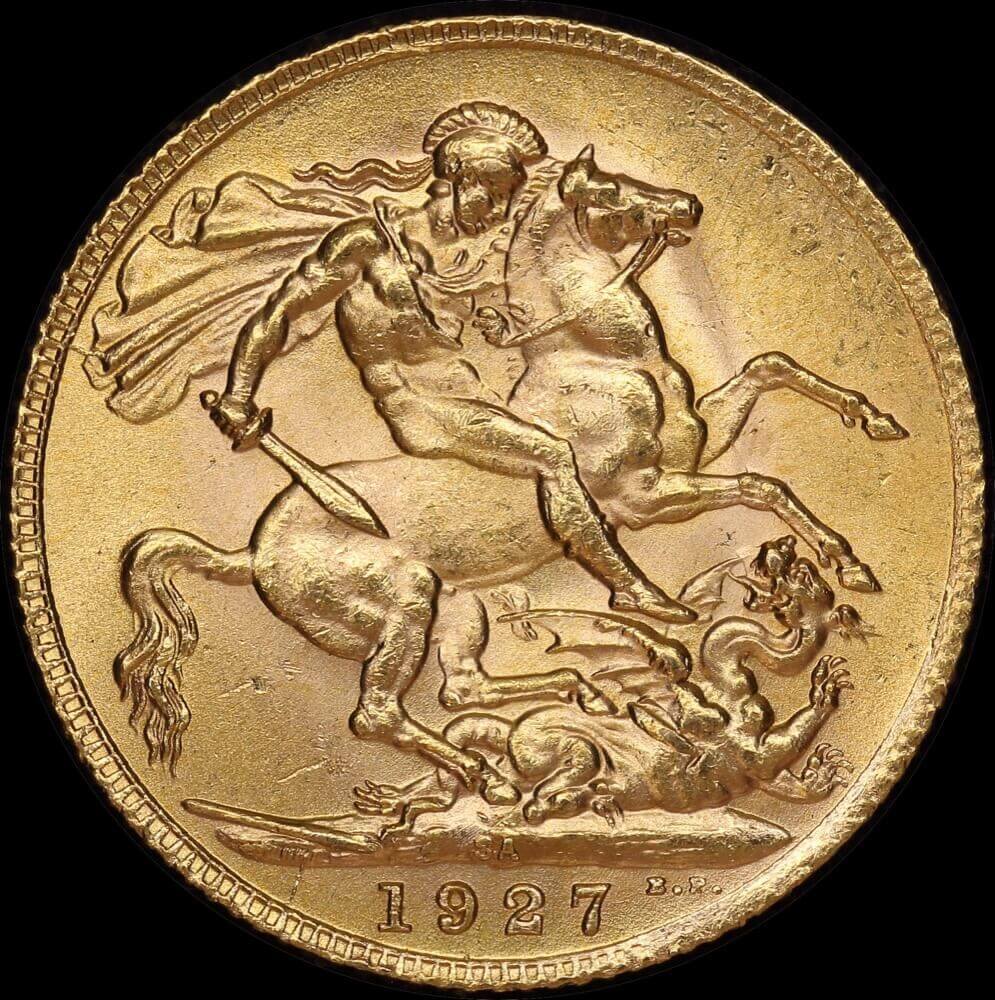 South Africa 1927 Gold Sovereign KM# 21 Uncirculated product image