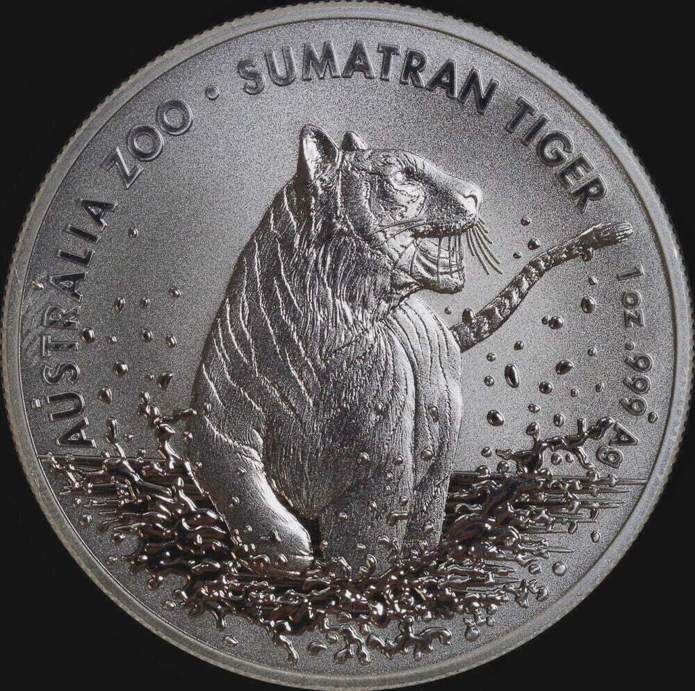 2020 Silver 1 Dollar Coin Australia Zoo - Sumatran Tiger product image