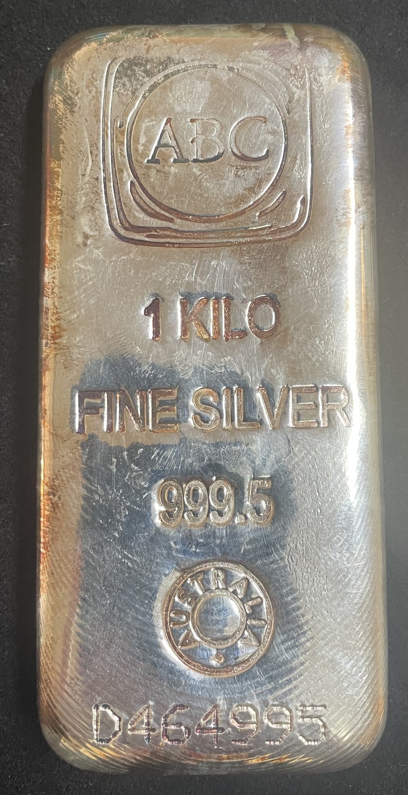 ABC Silver One Kilo Cast Ingot 99.95% product image