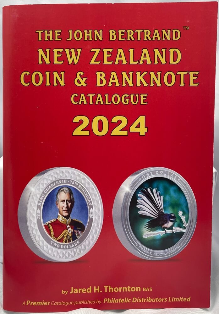 New Zealand Coins, Banknotes & Tokens Values Book 2024 by John Bertrand product image