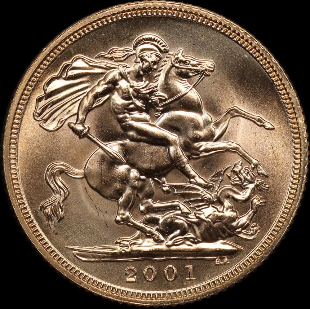 2001 Gold Sovereign Elizabeth II S# SC4 Uncirculated product image