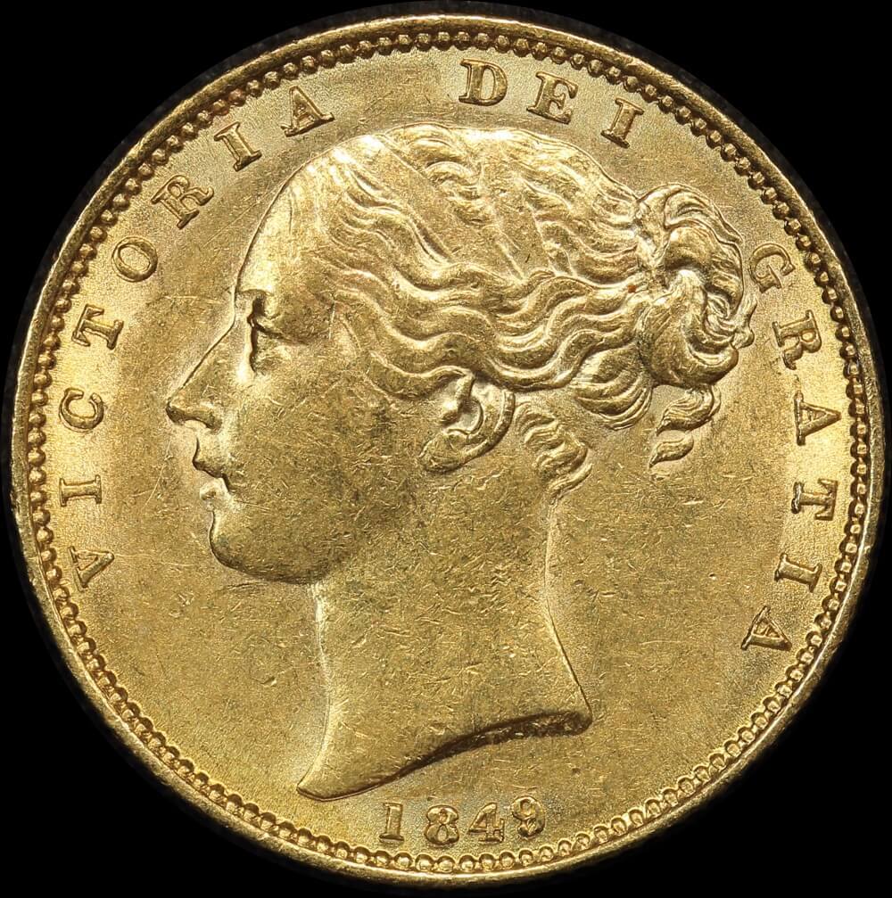 1849 Gold Sovereign Victoria S# 3852C Good EF product image