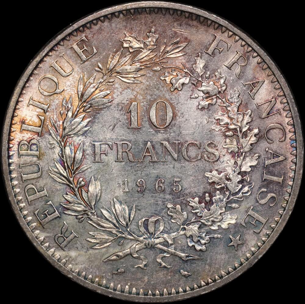 France 1965 Silver 10 Franc KM# 932 Choice Uncirculated product image