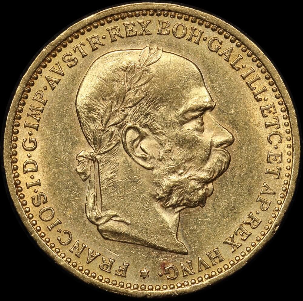 Austria 1902 Gold 20 Coronas KM#2806 about Unc product image