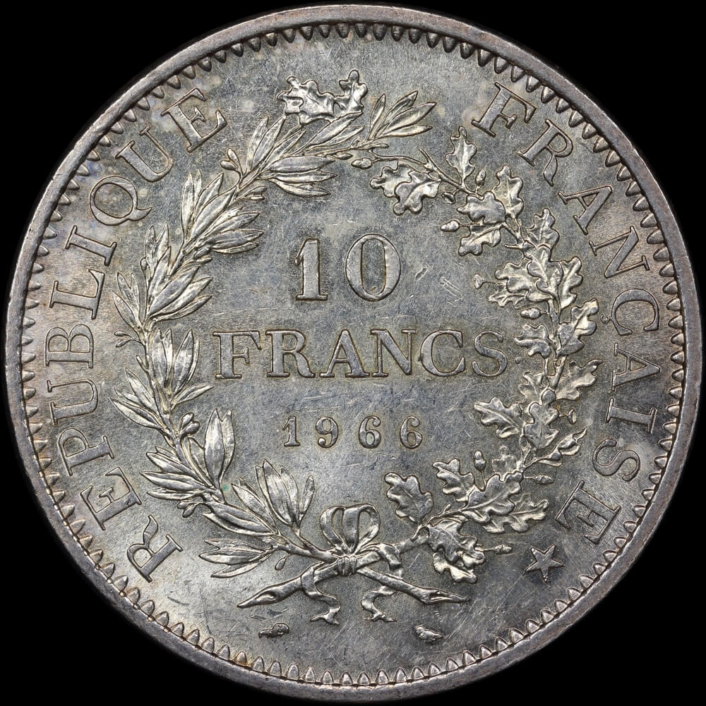 France 1966 Silver 10 Franc KM# 932 Choice Uncirculated product image