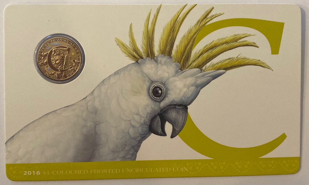 2016 Carded One Dollar Uncirculated Coin Alphabet - C is for Cockatoo product image