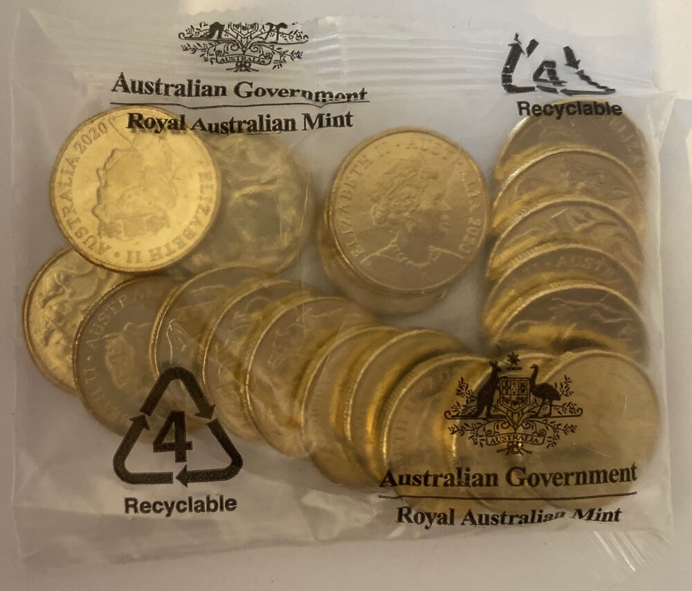 2020 Mint Bag of 20 Uncirculated $1 Coins product image