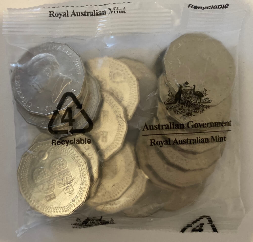 2024 Mint Bag of 20 Uncirculated 50 Cent Coins - NAIDOC 50 Years product image