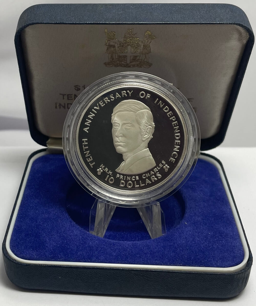 Fiji 1980 Silver 10 Dollar Proof Coin - Prince Charles product image