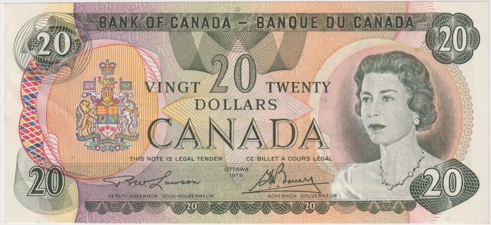 Canada 1979 20 Dollars Lawson/Bouey P#93 about Unc product image