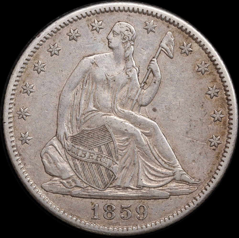 United States 1859-O Silver Half Dollar KM# A68 good VF product image