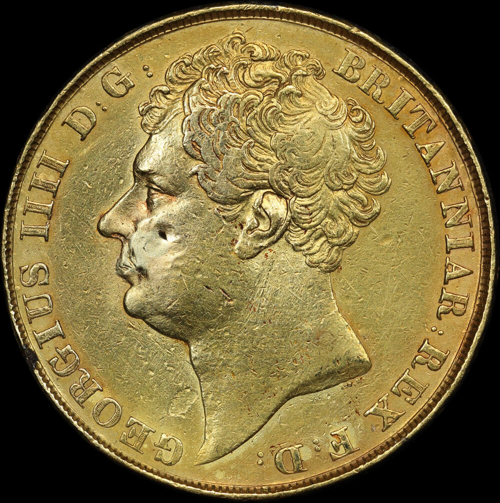 1823 Gold Two Pounds George IV S#3978 good VF product image