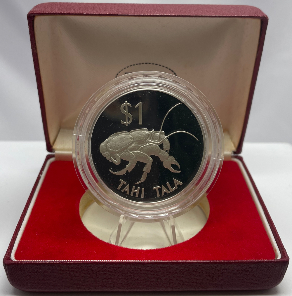 Tokelau 1980 Silver 1 Tala Proof Coin - Coconut Crab product image