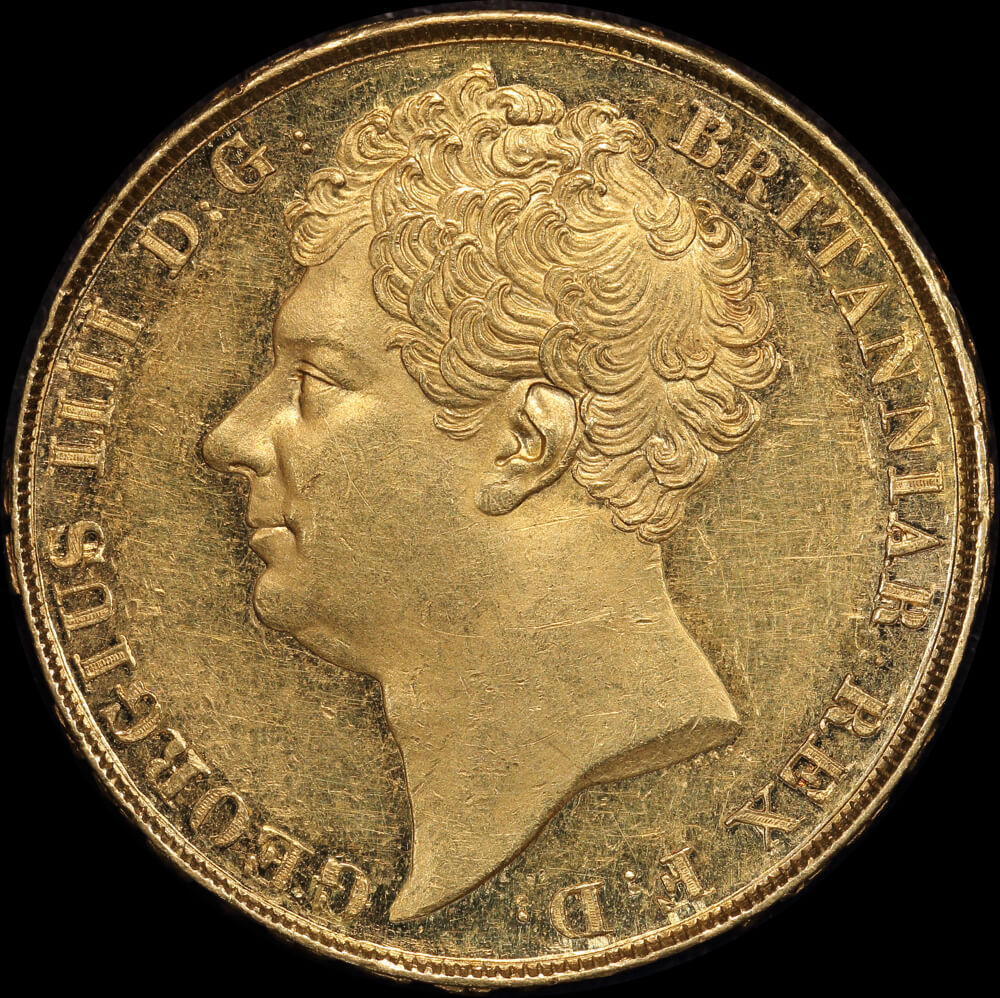 1823 Gold Two Pounds George IV S#3978 good EF product image