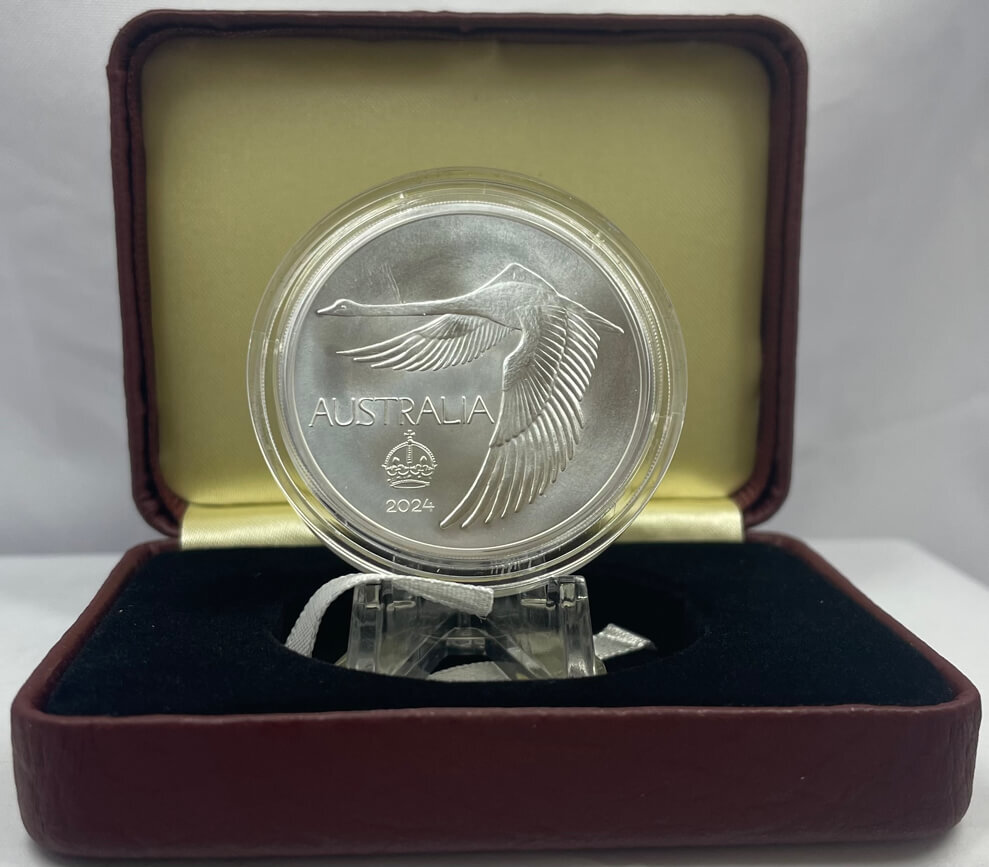 2024 Silver Swan Dollar Pattern Crown Uncirculated product image