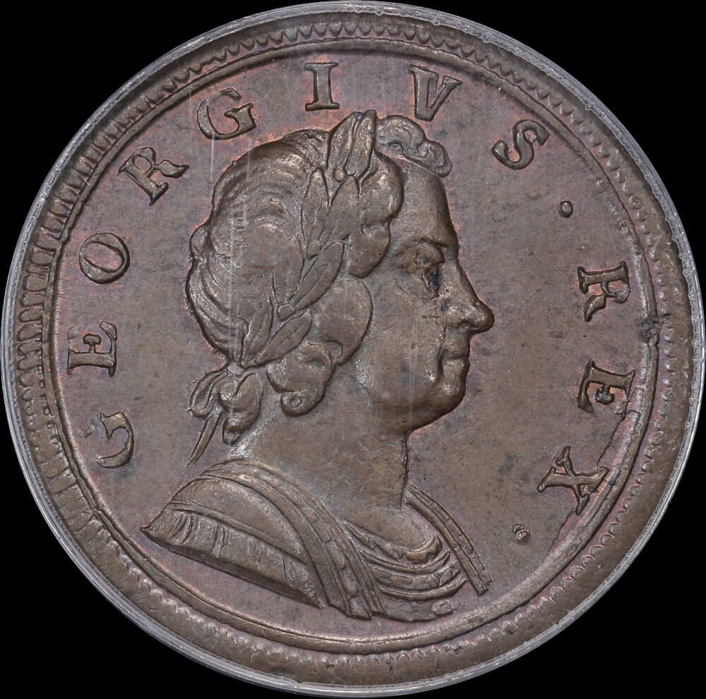 1722 George I Copper Halfpenny S#3660 PCGS MS62BN product image