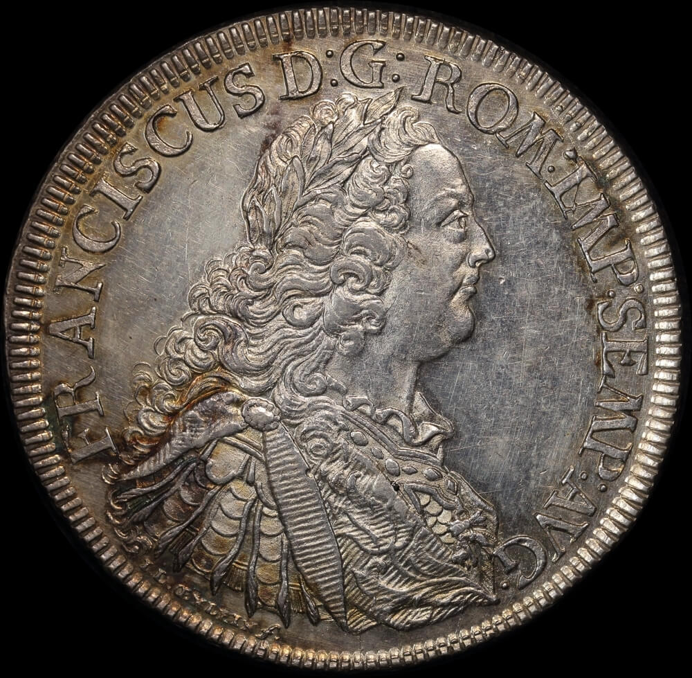 German States (Regensburg) 1754 Silver Thaler Franz I Dav# 3618B about Unc product image