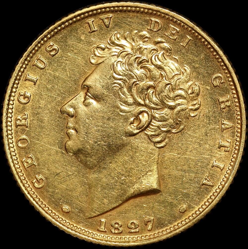 1827 Gold Sovereign George IV S#3801 about Unc product image