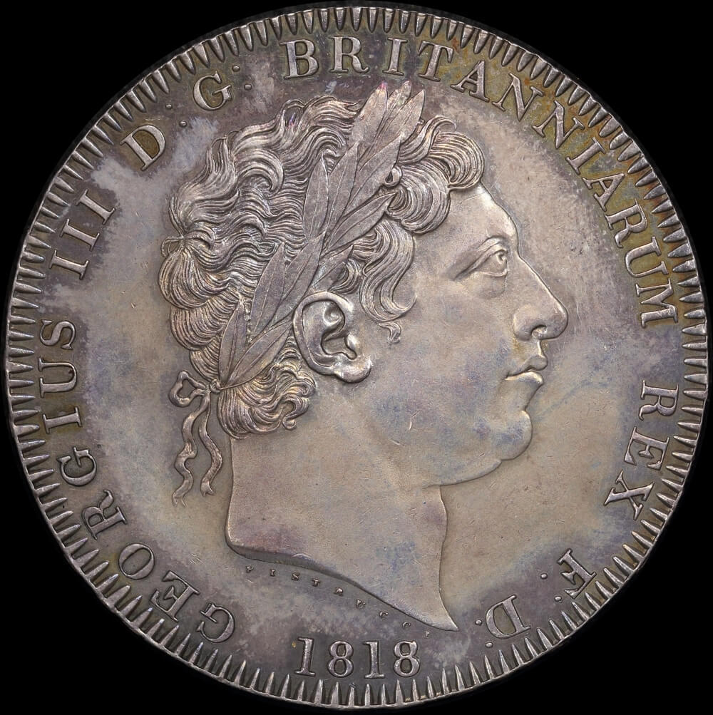 1818 LIX Silver Crown George III S#3787 Gem Unc product image