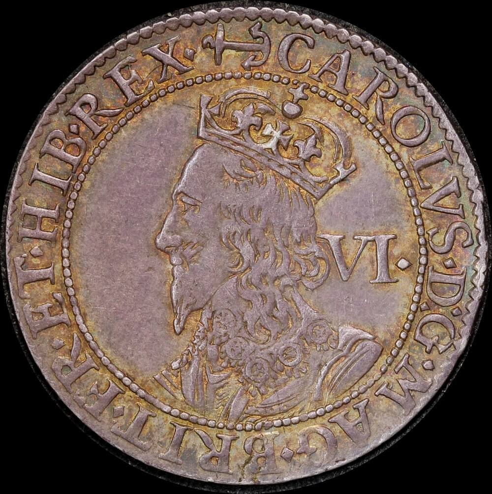 1638 Silver Sixpence Charles I S#2860 Extremely Fine product image