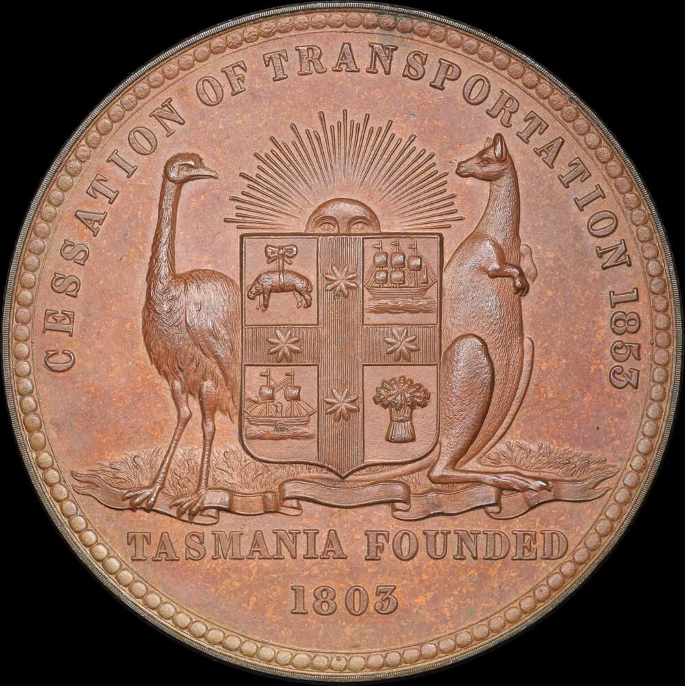 1853 Bronze Medal Cessation of Transportation to Tasmania product image