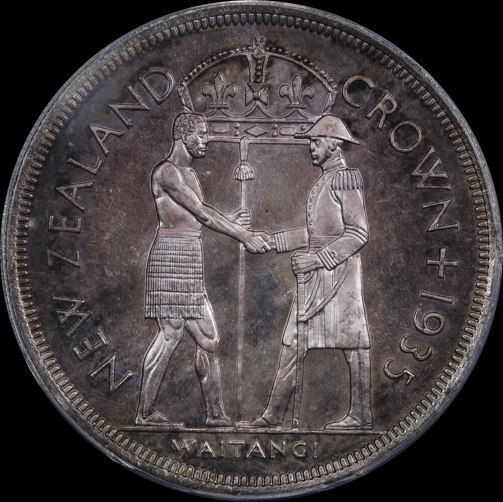 New Zealand 1935 Proof Crown Waitangi PCGS PR65 product image