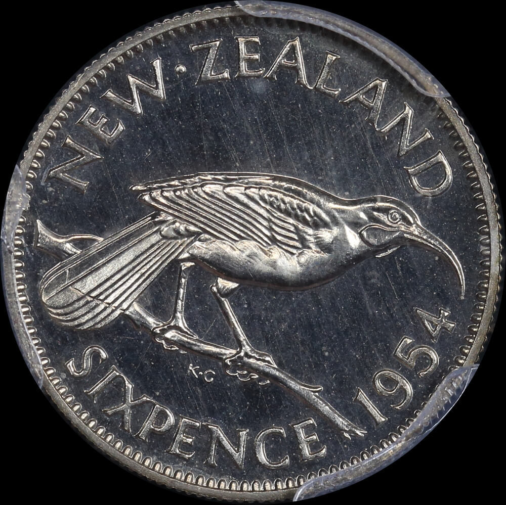 New Zealand 1954 Sixpence KM#26.1 PCGS PR65CAM product image