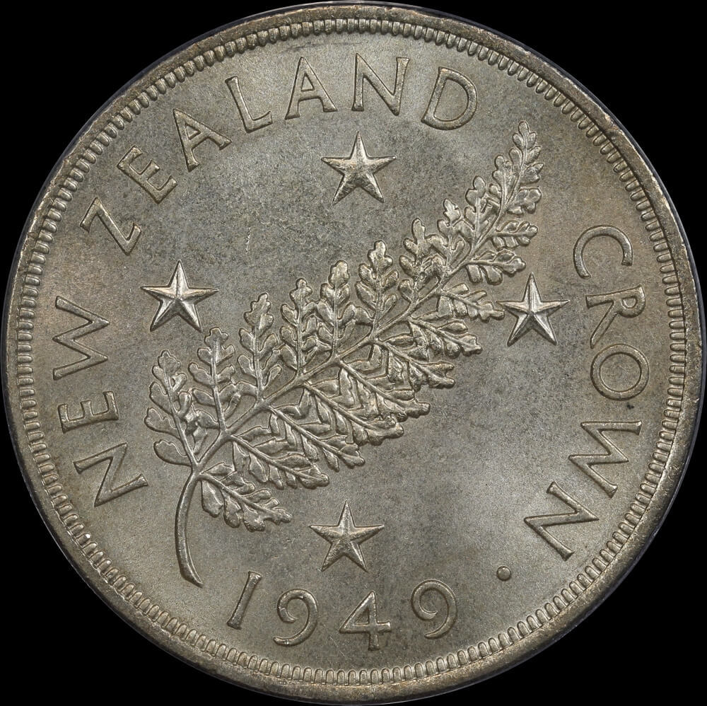 New Zealand 1949 Silver Crown KM#22 PCGS MS65 product image