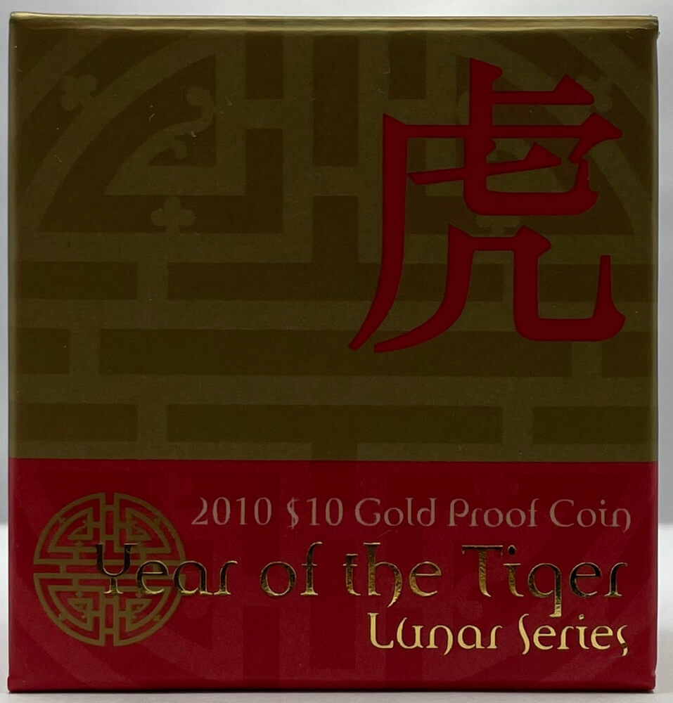 2010 Ten Dollar Gold Proof Coin Lunar Tiger product image