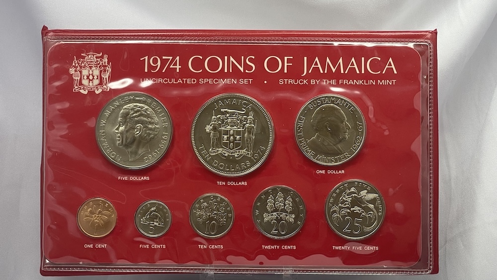 Jamaica 1974 Silver Uncirculated Specimen Coin Set KM# MS10 Uncirculated Sir Henry Morgan product image