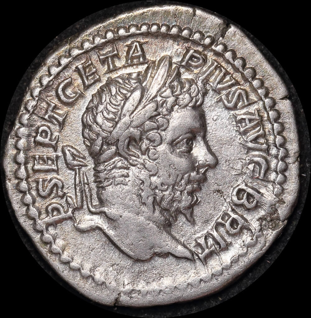 Ancient Rome (Imperial) 209 - 211 AD Geta as Augustus Silver Denarius RIC IV 88 good VF product image