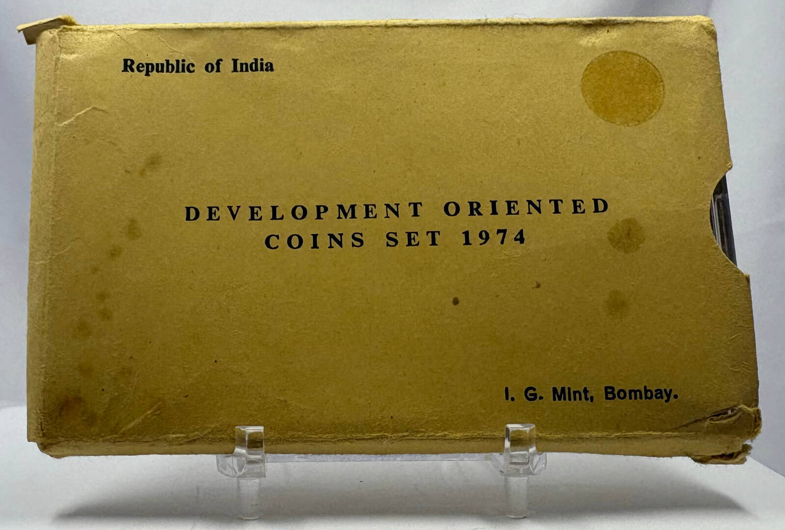 India (Republic) 1974 Proof 10+50 Rupee Pair Development Oriented product image