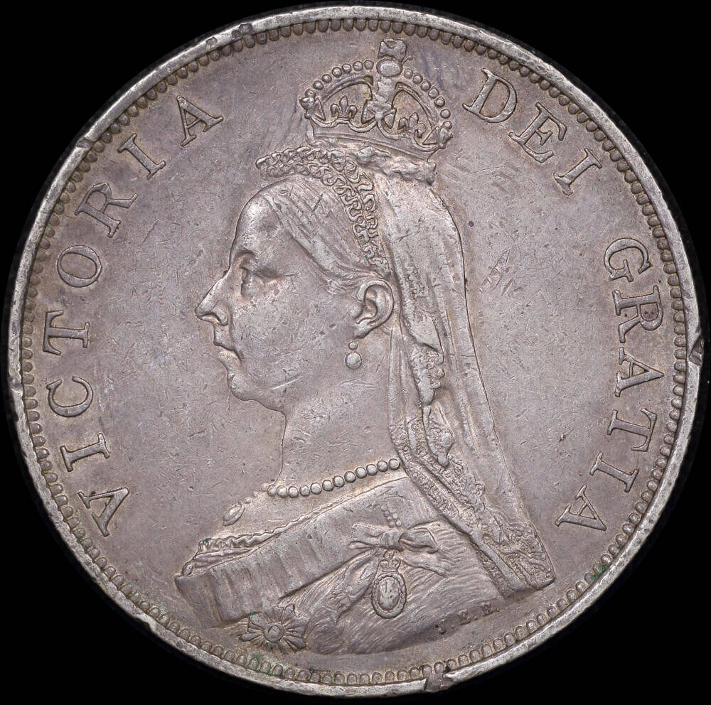 1888 Silver Double Florin Victoria S#3922/3 Very Fine product image