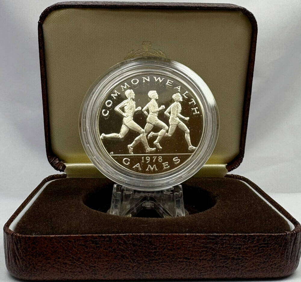 Western Samoa 1978 Silver 1 Tala Proof Coin - Commonwealth Games product image