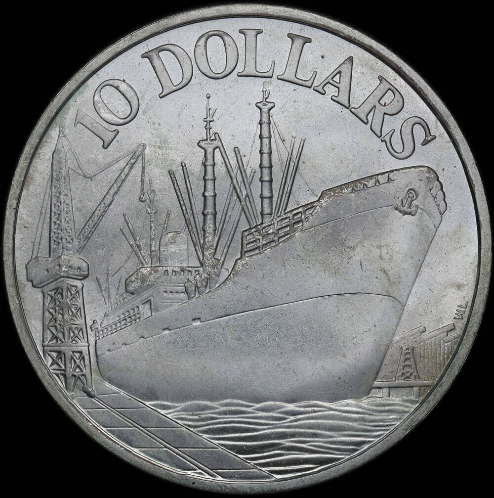 Singapore 1976 Silver $10 Coin Uncirculated  product image